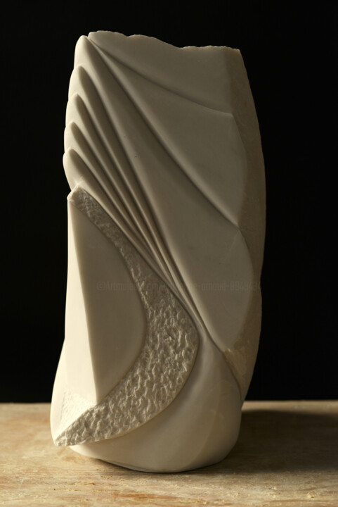 Sculptuur getiteld "Délivrance" door Catherine Arnaud, Origineel Kunstwerk, Steen