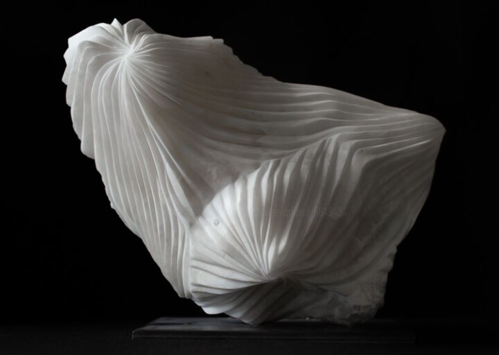 Escultura titulada "Méduse" por Catherine Arnaud, Obra de arte original, Piedra