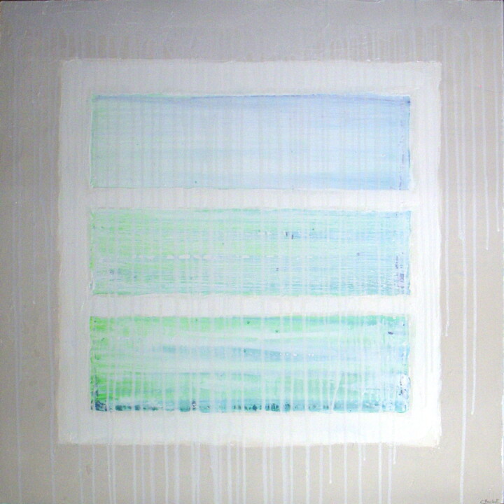Painting titled "green" by Catherine Barbet, Original Artwork