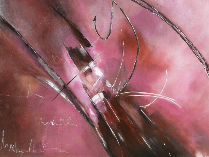Картина под названием "ABSTRAIT 1" - Catherine Boissy, Подлинное произведение искусства, Акрил