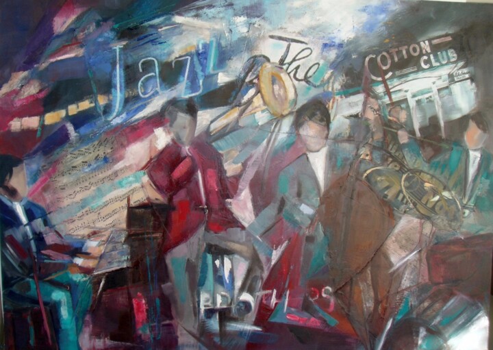 Malarstwo zatytułowany „jazz-band.jpg” autorstwa Catherine Cascio, Oryginalna praca