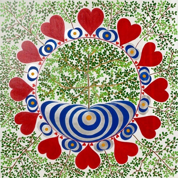 Peinture intitulée "Série Cosmic Fusion…" par Catherine Chantilly, Œuvre d'art originale, Acrylique