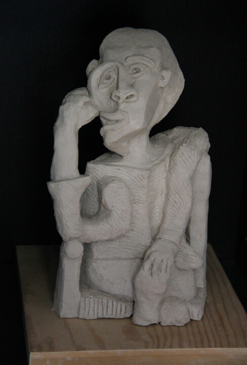 Sculpture intitulée "Le marin d'aprés Pi…" par Catherine Costet (Lccat), Œuvre d'art originale, Terre cuite