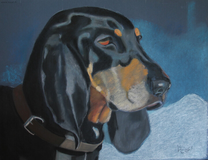 Painting titled "Comtesse" by Catherine Costet (Lccat), Original Artwork, Pastel