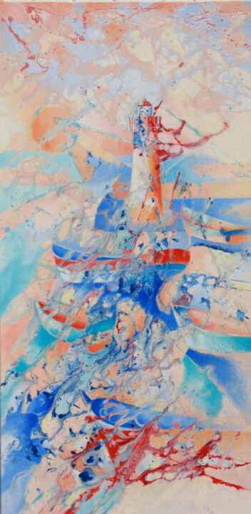 Pintura titulada "LUMIERE DES PECEURS" por Catherine Daubresse, Obra de arte original, Oleo