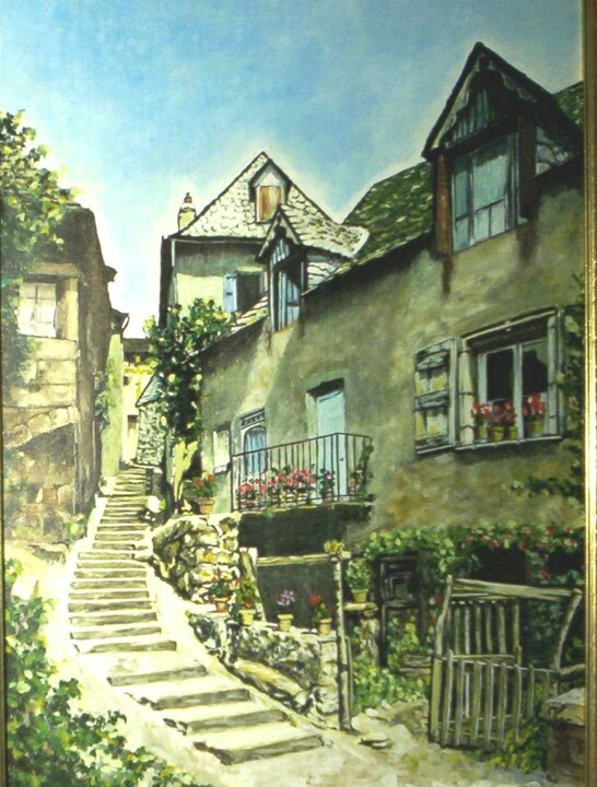 Painting titled "ste-ursize.jpg" by Catherine Digue - Turpin, Original Artwork