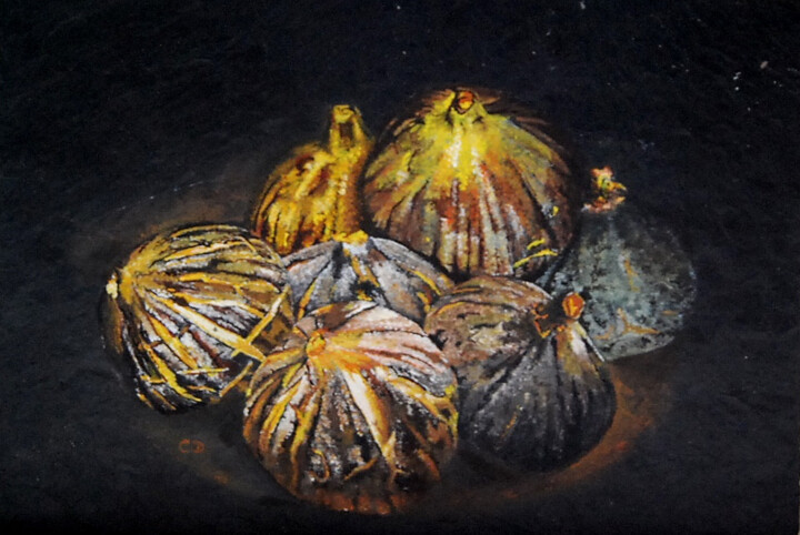 Painting titled "les-figues.jpeg" by Catherine Digue - Turpin, Original Artwork
