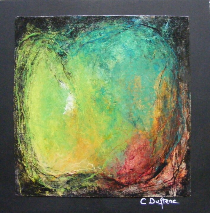 Painting titled "Pomme d'Api" by Catherine Dufrene (Katy), Original Artwork