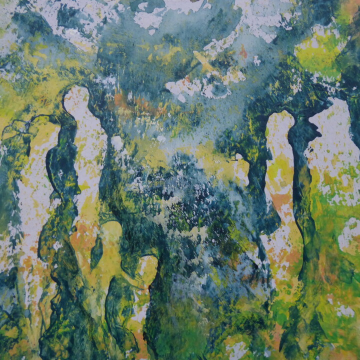 Painting titled "étude de juin" by Catherine Dufrene (Katy), Original Artwork