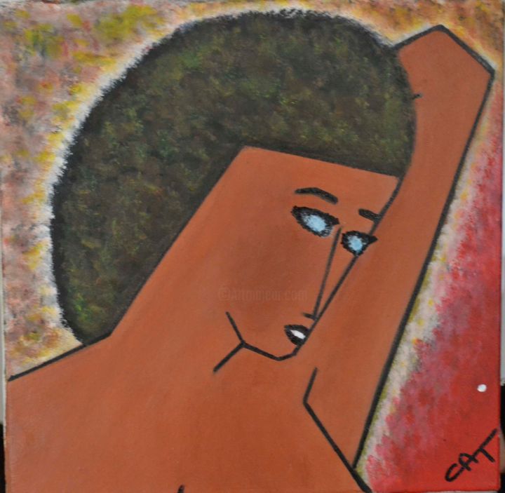 Painting titled "Espoir" by Catherine Dussere, Original Artwork