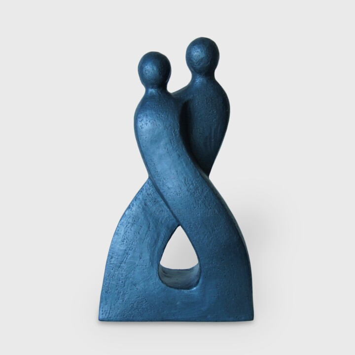 Sculpture titled "Connexion" by Catherine Fouvry Leblois (Catef), Original Artwork, Clay