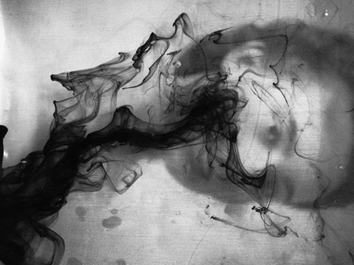 Fotografie mit dem Titel "Effervescence noir…" von Catherine Jubert Asencio, Original-Kunstwerk