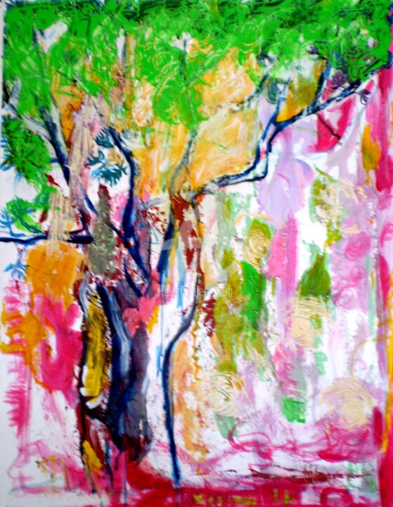 Картина под названием ""baobab"" - Catherine Lanternier, Подлинное произведение искусства