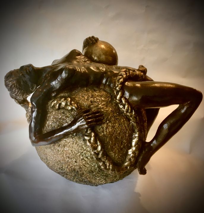 "ATHENA Bronze" başlıklı Heykel Catherine Lesueur (C.Lesueur) tarafından, Orijinal sanat, Bronz