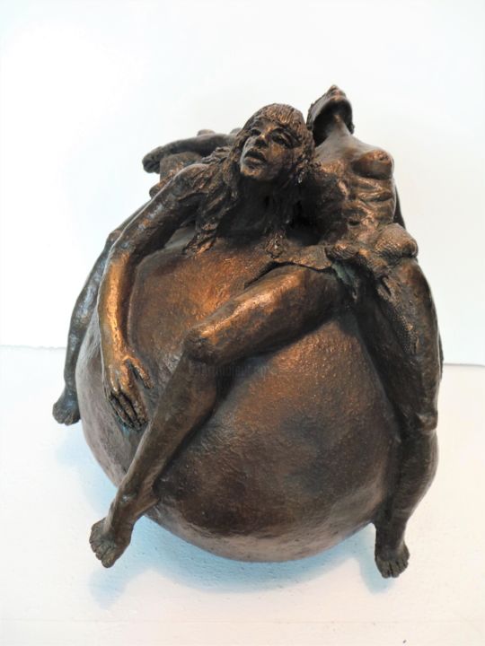 「FEMINITE bronze」というタイトルの彫刻 Catherine Lesueur (C.Lesueur)によって, オリジナルのアートワーク, ブロンズ