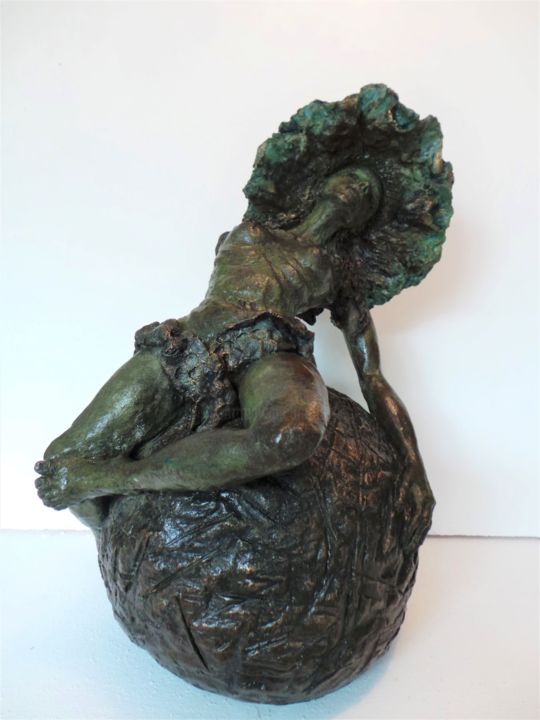 Skulptur mit dem Titel "VEGA bronze" von Catherine Lesueur (C.Lesueur), Original-Kunstwerk, Bronze