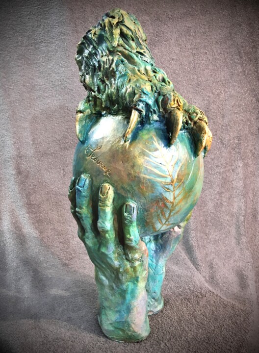 Sculpture titled "LE DOMPTEUR" by Catherine Lesueur (C.Lesueur), Original Artwork, Ceramics