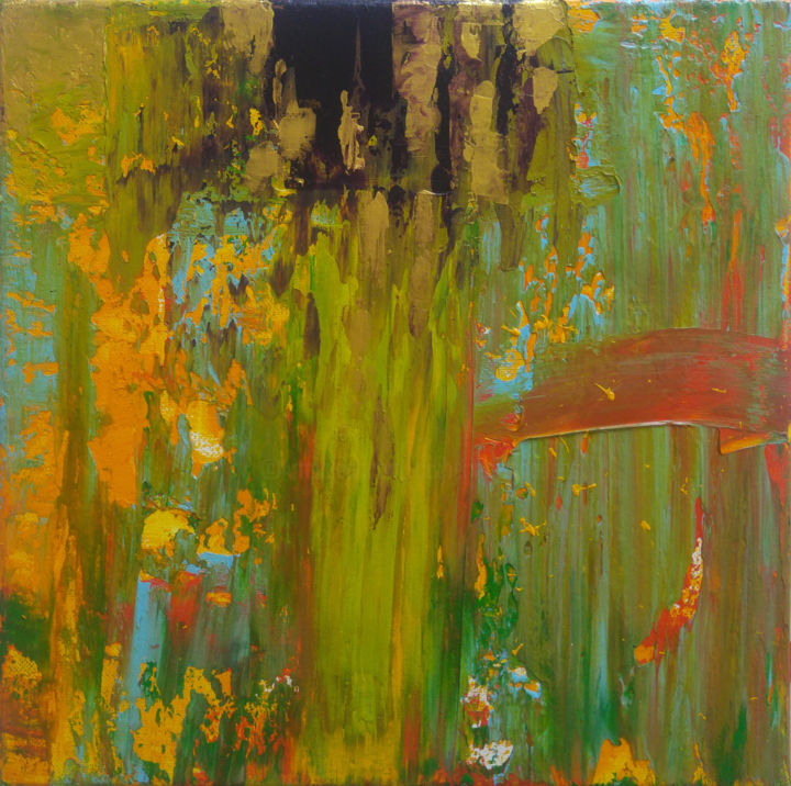 Картина под названием "Monet 4" - Catherine Maddens, Подлинное произведение искусства, Акрил Установлен на Деревянная рама д…