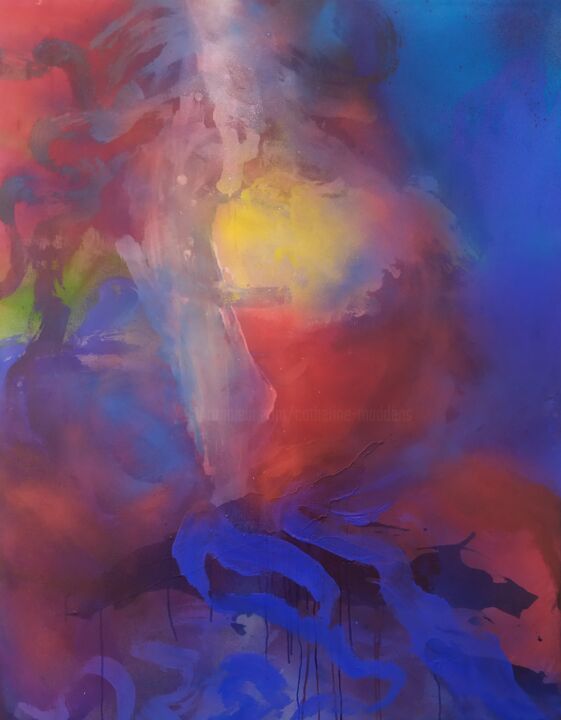 Pittura intitolato "Cosmos" da Catherine Maddens, Opera d'arte originale, Acrilico