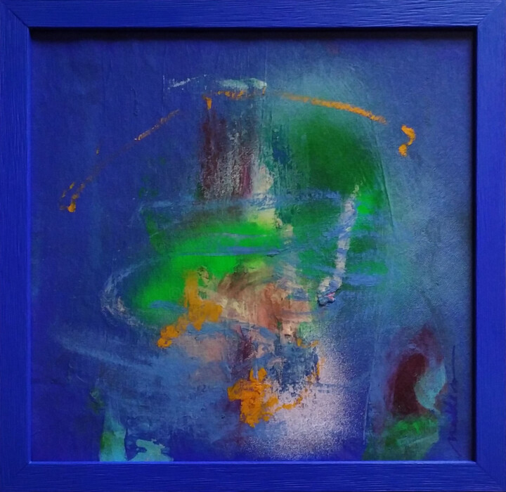 Painting titled "Tourbillon - Petit…" by Catherine Maddens, Original Artwork, Acrylic Mounted on Other rigid panel