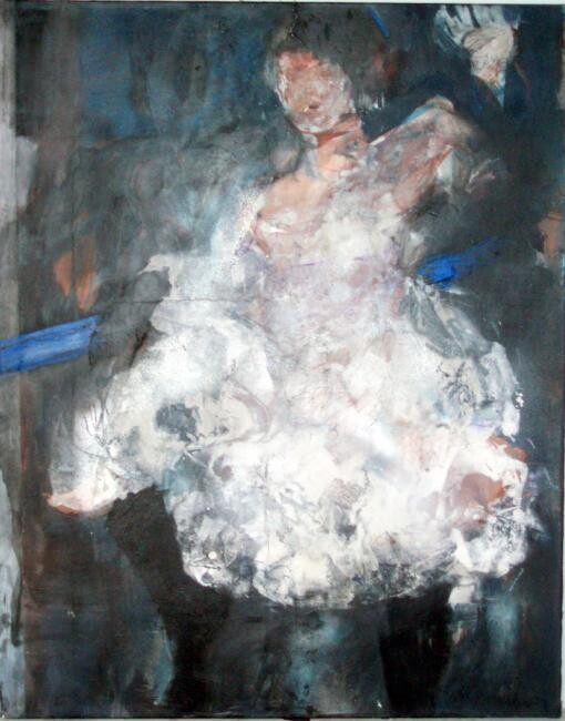 Schilderij getiteld "danse" door Catherine Monmarson, Origineel Kunstwerk