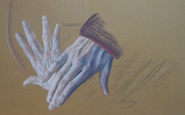 Desenho intitulada "Tom's hand 13 "Gibs…" por Andromaque, Obras de arte originais