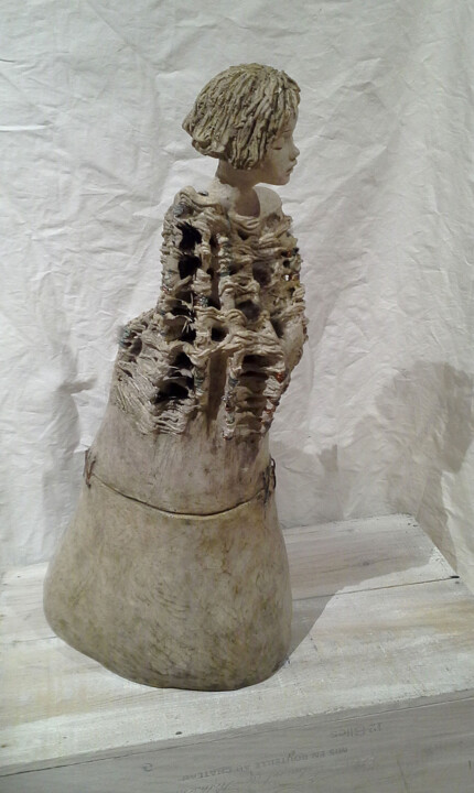 Sculpture intitulée "Fragile" par Catherine Prungnaud, Œuvre d'art originale