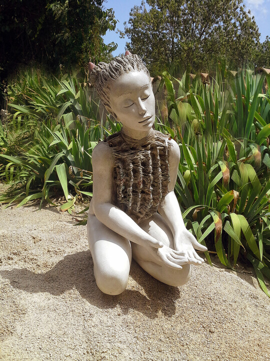 Скульптура под названием "La source créative" - Catherine Prungnaud, Подлинное произведение искусства