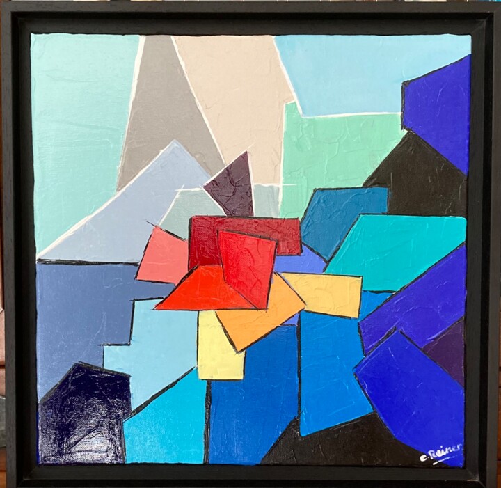 Painting titled "Imbroglio" by Catherine Reiner Steinfels, Original Artwork, Acrylic Mounted on Wood Stretcher frame
