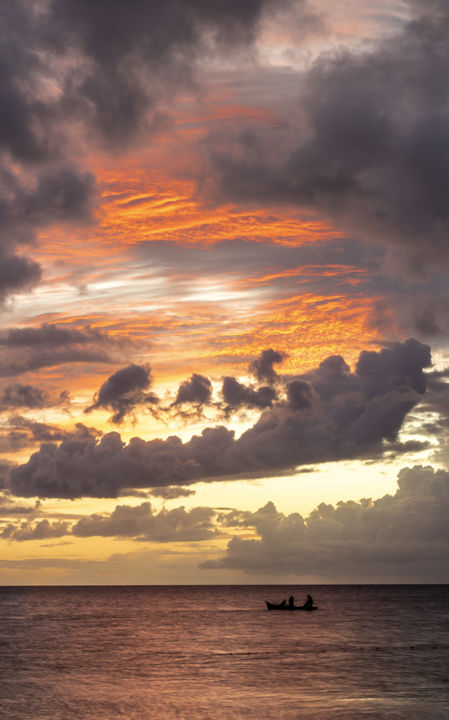 Φωτογραφία με τίτλο "Fire in the sky" από Catherine Toiron, Αυθεντικά έργα τέχνης