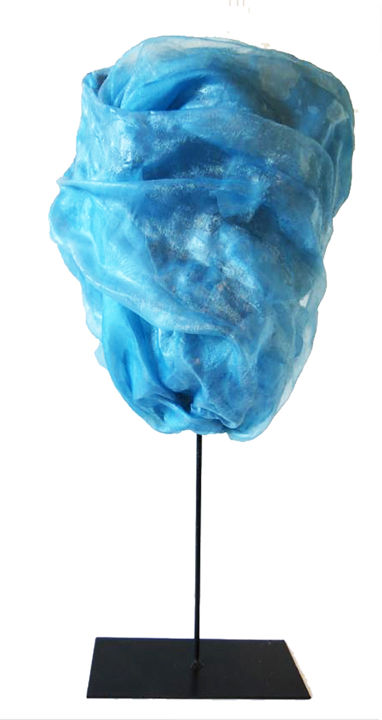 Sculpture intitulée "Les Visages d'Akant…" par Catherine Vasseur, Œuvre d'art originale, Plastique