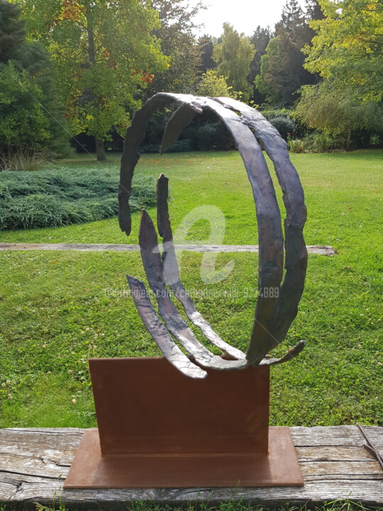 Skulptur mit dem Titel "''RACINES''" von Catherine Villa, Original-Kunstwerk, Bronze