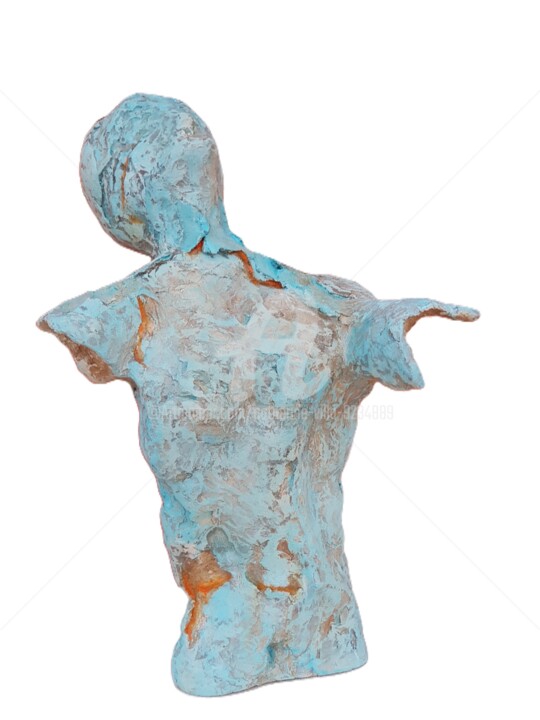 Sculpture titled "L'AVEU MYSTIQUE" by Catherine Villa, Original Artwork, Concrete