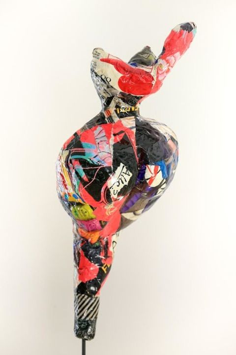 Sculpture intitulée "Aisance" par Catherine Claitte, Œuvre d'art originale,
