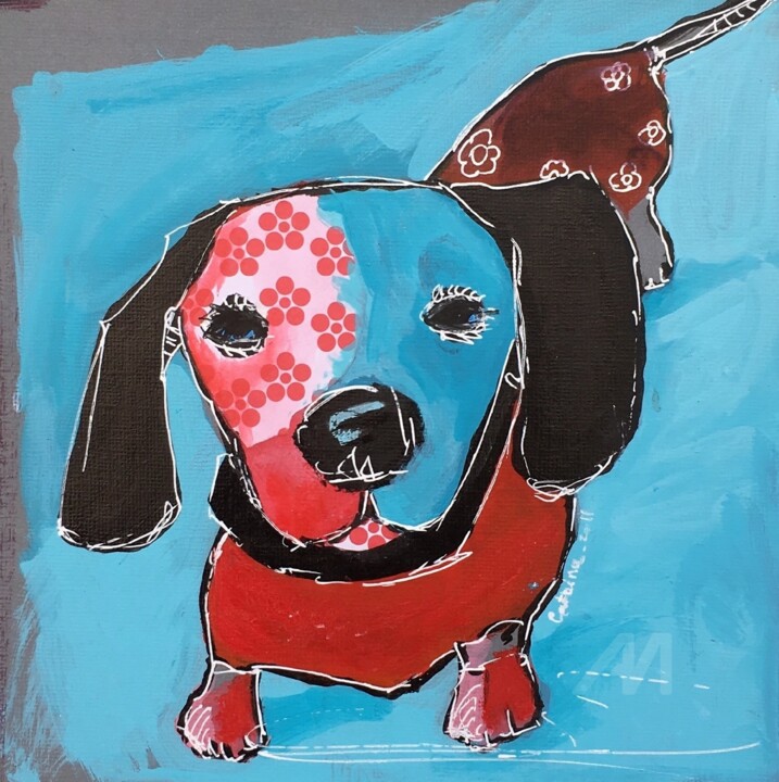 Sausage Dog Painting By Catherine Duch Artmajeur