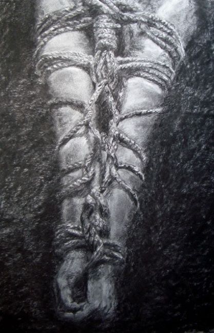 Drawing titled "Bound" by Catherine Dunn, Original Artwork