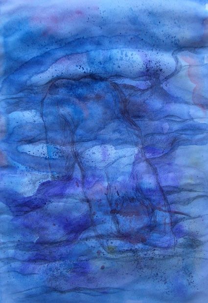 Pintura titulada "Submerged" por Catherine Dunn, Obra de arte original