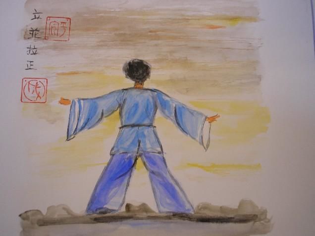 Peinture intitulée "Xù rì  旭日" par Catherine Falize, Œuvre d'art originale
