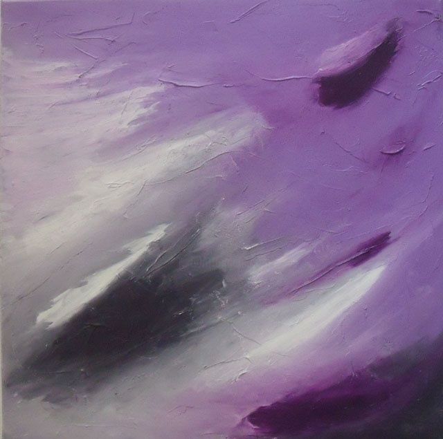 Painting titled "Tableau abstrait ac…" by Catherine Garrido, Original Artwork, Oil