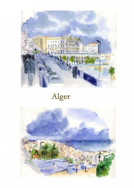 Peinture intitulée "Alger_gal.jpg" par Catherine Rossi, Œuvre d'art originale, Huile