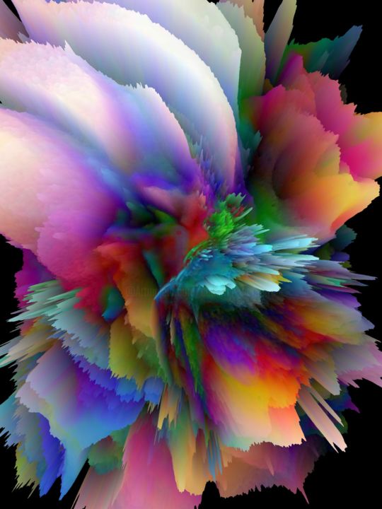 Digital Arts titled "FLOWER" by Catherine Wernette, Original Artwork, Other