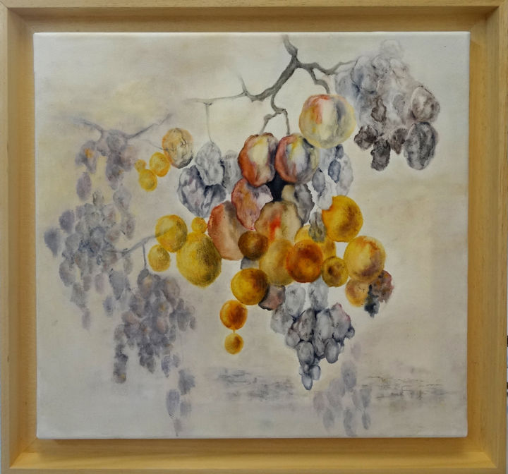Painting titled "raisin-4.jpg" by Bergerot-Jones Catherine, Original Artwork, Oil