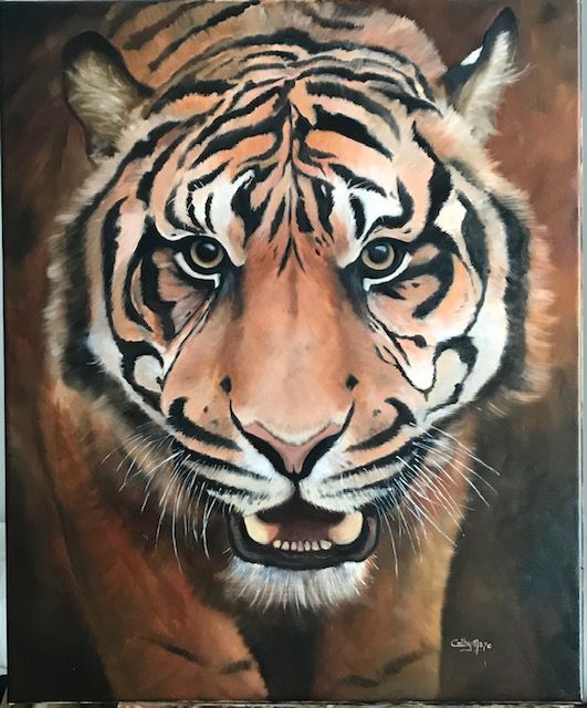 Le Tigre, Pintura por Catherine Maze