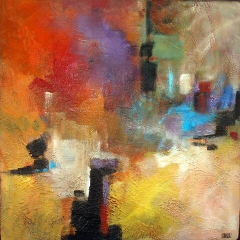 Painting titled "N-10" by Cathy Rodriguez, Original Artwork
