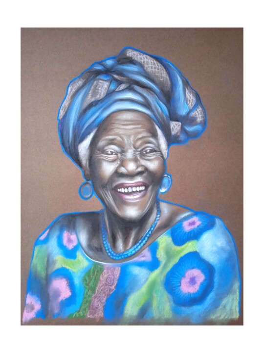 Drawing titled "Color mama 6" by Cathy, Original Artwork, Pastel