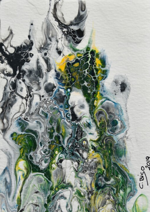 Painting titled "Arte fluida #4" by Catia Biso, Original Artwork, Acrylic