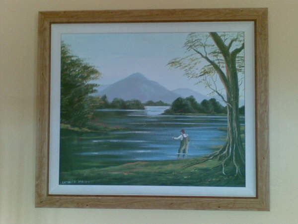 Painting titled "framed cottages" by Cathal O Malley, Original Artwork