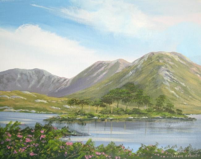 Painting titled "pine island derryle…" by Cathal O Malley, Original Artwork