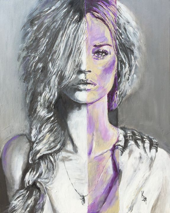 Peinture intitulée "Kate Moss" par Kapea, Œuvre d'art originale, Acrylique