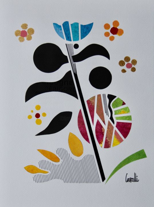 Dessin intitulée "20 139 Nature24" par Pascal Cavalli, Œuvre d'art originale, Acrylique